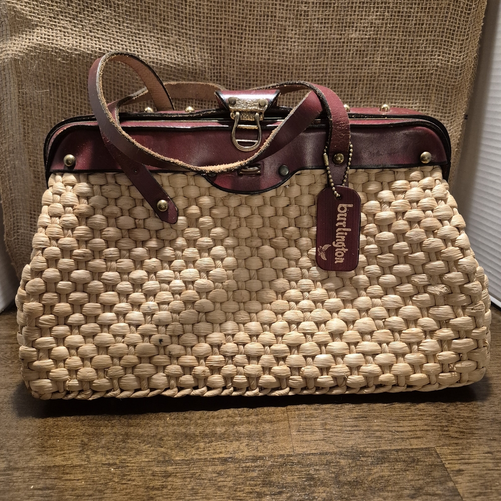 John Mark Tan and Brown Woven Satchel